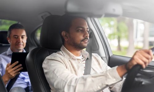 Clean and sanitized taxi vehicle for safe cab travel in Dehradun