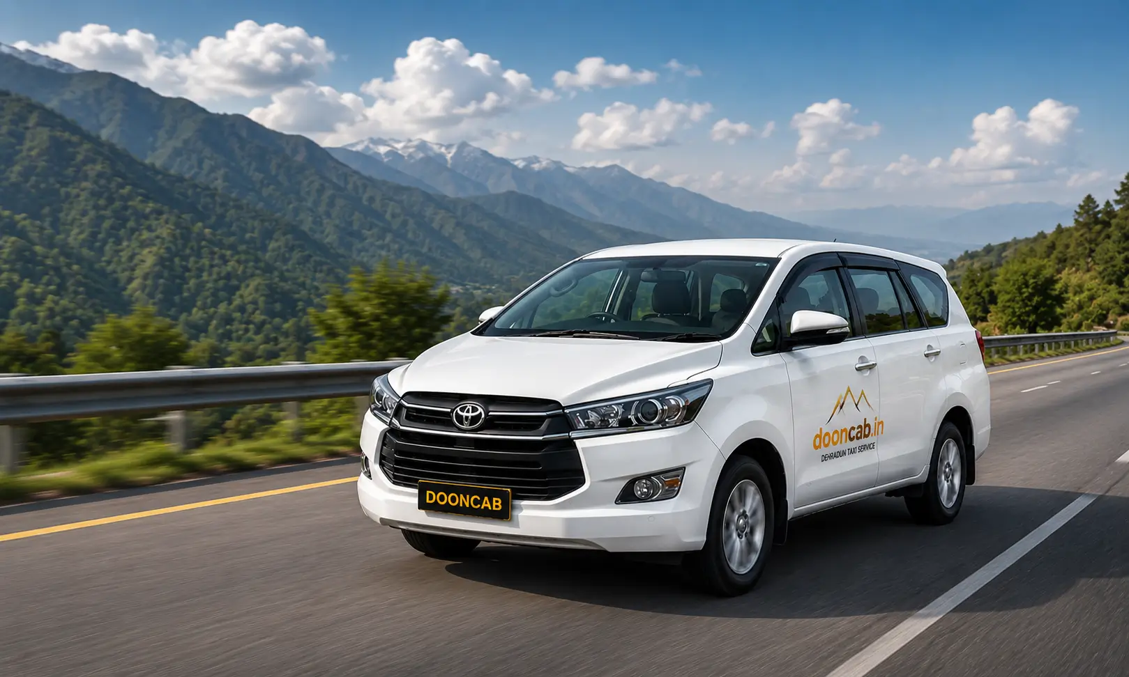 DoonCab taxi service in Dehradun offering local, airport, and outstation cab services across Uttarakhand